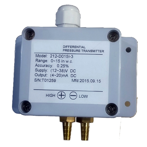 Low range DP Transmitter with Brass connectors